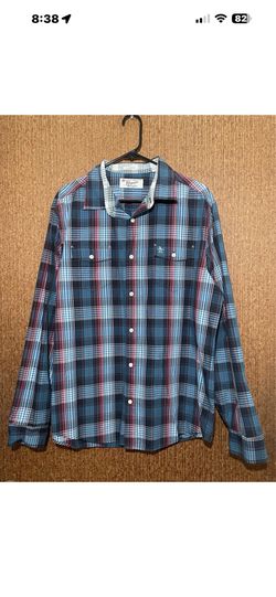 Original Penguin Botton Up Plaid Shirt Size XL Mens