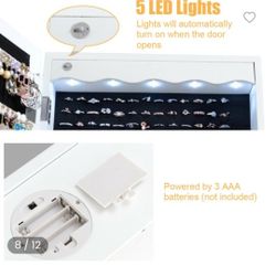 Hanging Jewelry Box In Mirror 