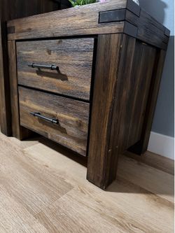 2 drawers night stands solid wood