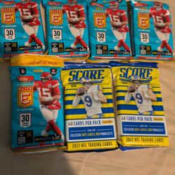 Nfl Donruss Elite 2025 And Nfl Score 2022 Trading Cards