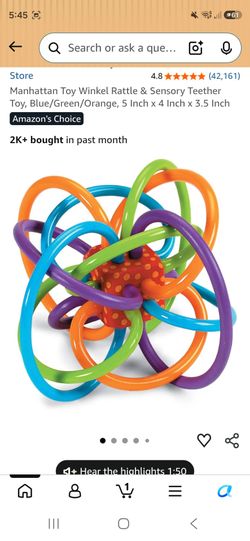Manhattan Toy Winkel Rattle & Sensory Teether Toy