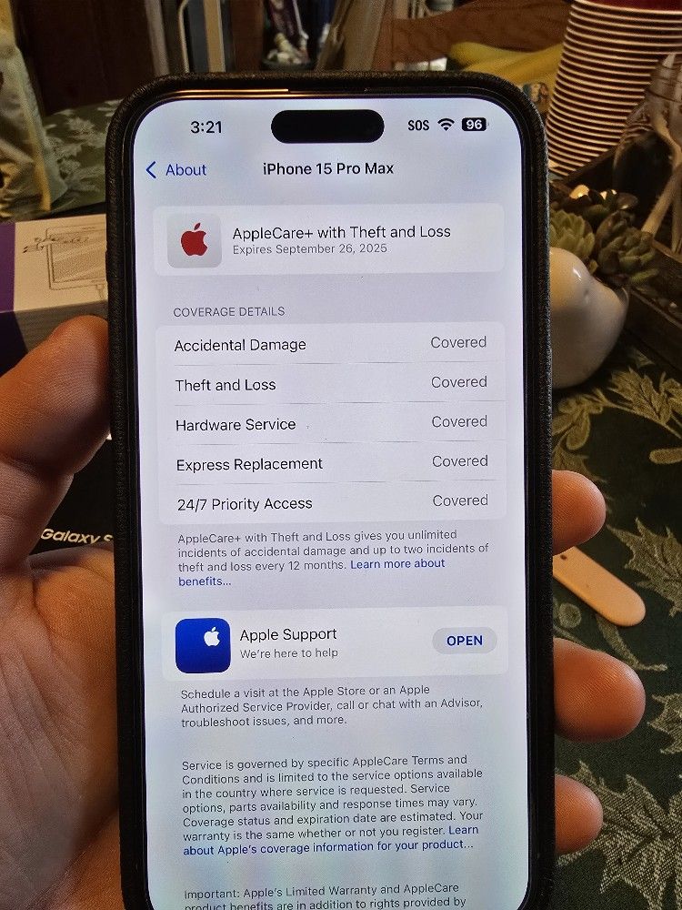 Iphone 15 Pro Max NT 1tb AC+ Theft And Loss