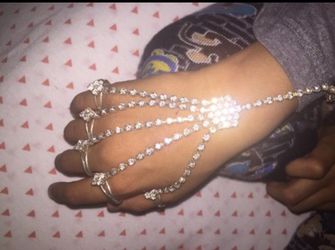 Beautiful for hand and rings bracelet