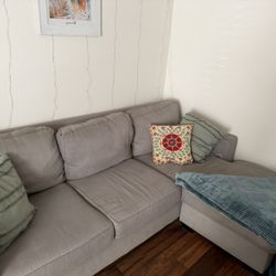 Moving Sale! Gray Reversible Mini Sectional