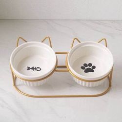 Cat Bowl With Metal 