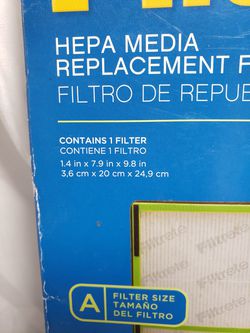3M Filtrete Hepa Media replacement filter #0412564 Thumbnail