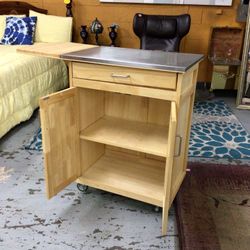One Drawer Rolling Kitchen Cart With Storage For Sale 