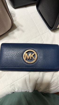 Michael Kors Navy Leather Continental Wallet