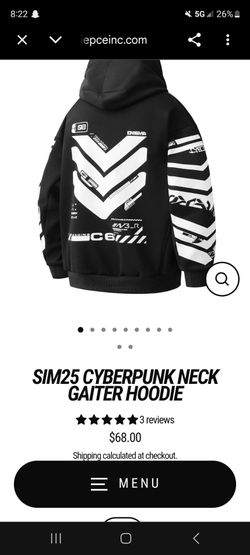 SIM25 Cyberpunk Neck Gaiter Hoodie