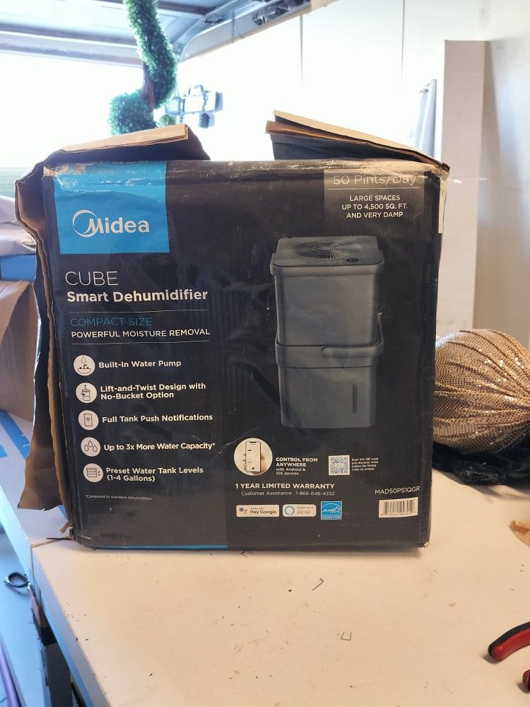 Midea Cube 50 Pint Dehumidifier
