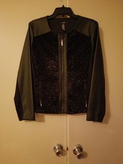 Alfani like new faux leather jacket size 10