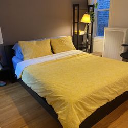 Black MALM IKEA Bed Frame - Queen