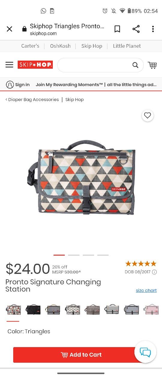 Skip hop Diaper Changing Station