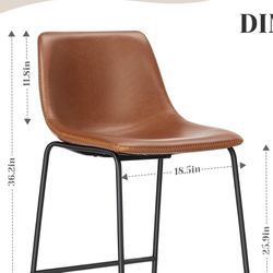 Brown Faux Leather Charis 