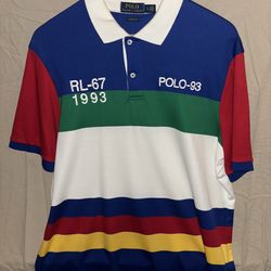 Ralph Lauren Polo RL-67 1993 CP93 Stadium Sailing Shirt Size Large