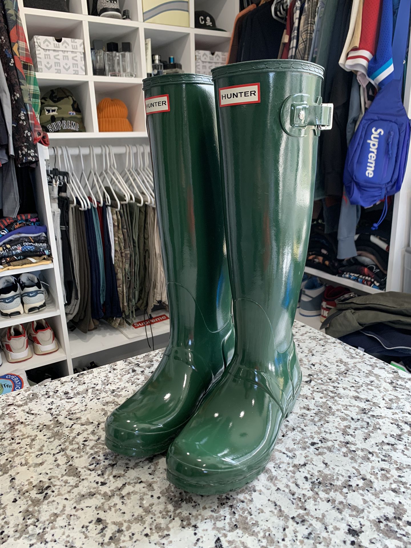 HUNTER Womens Tall Rain Boots 