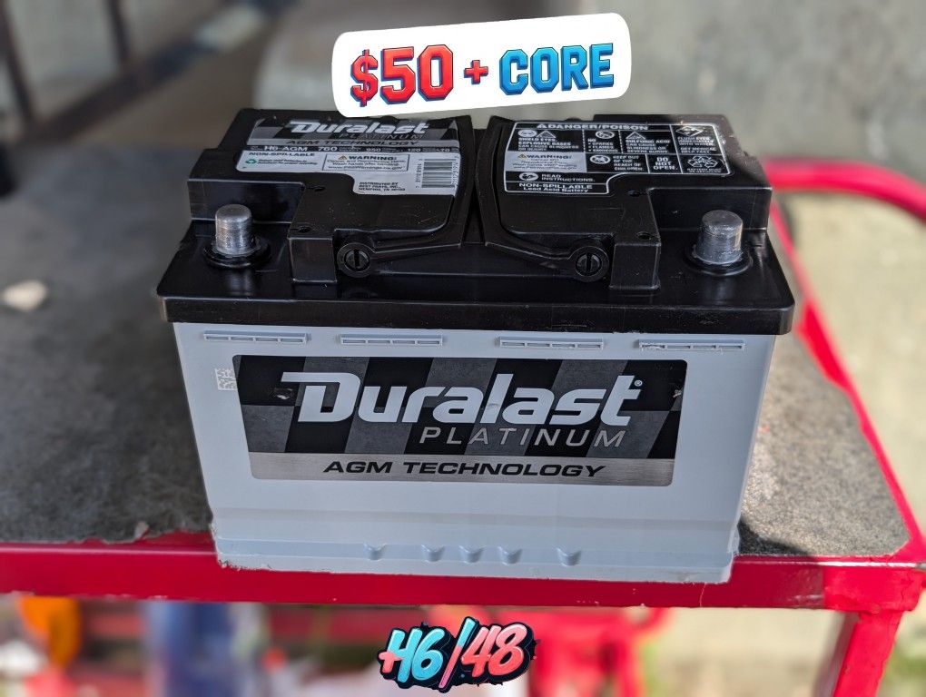 AGM Car Battery / Group Size 48/H6