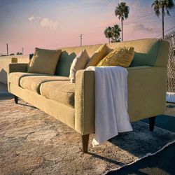 Green Mid Century Modern 80” Sofa from Better by Design