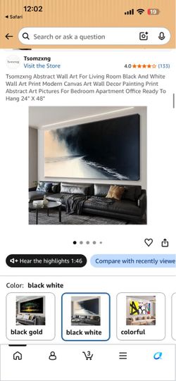Large art wall