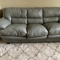 PRICE REDUCED Leather Sofa Sleeper Excellent Condition  $699.00