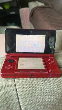 WORKING red Nintendo 3ds with wreck it Ralph game