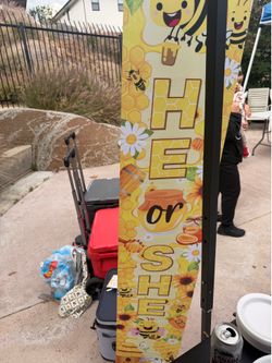 Gender reveal banners