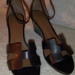 Authentic Hermes Wedges Sandals 
