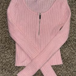 Pink Fluffy Sweater