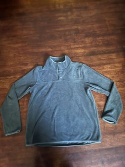 green cozy sweater