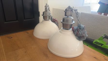 Large industrial ceiling lights