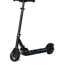 Electric Scooter for Kids Ages 6 and Up Featuring LED Light Up Front Wheel, 7.5 mp
