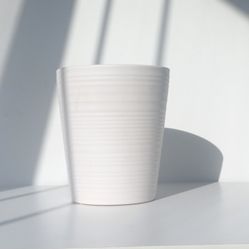 Glazed Ceramic Plant Pot/ Plant Planter/ Flower Pot  Patio Garden  White