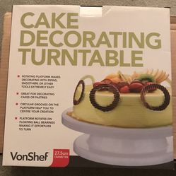 Cake Decorating Turntable Complete In Box 