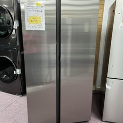 Refrigerator, 36” Side By Side Refrigerator Free Delivery With Warranty