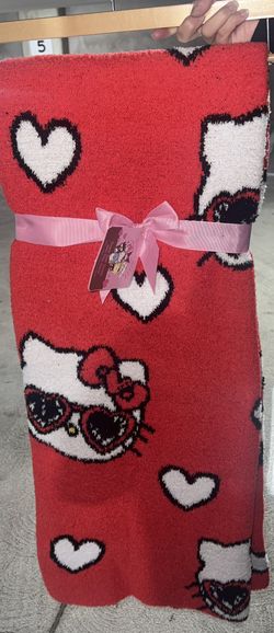 Hello Kitty Sherpa Blanket Valentine 