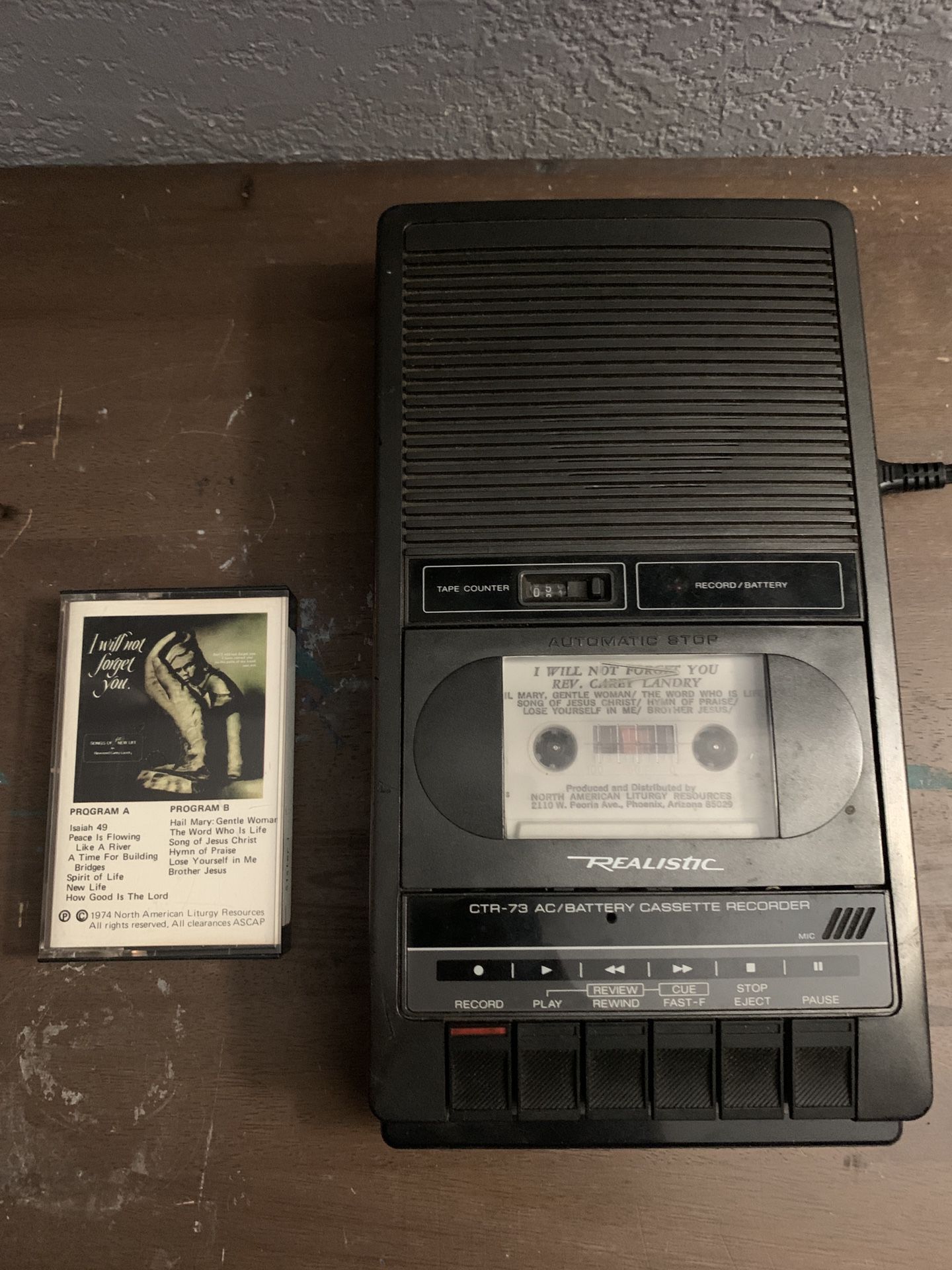 Realistic Cassette Recorder Works!