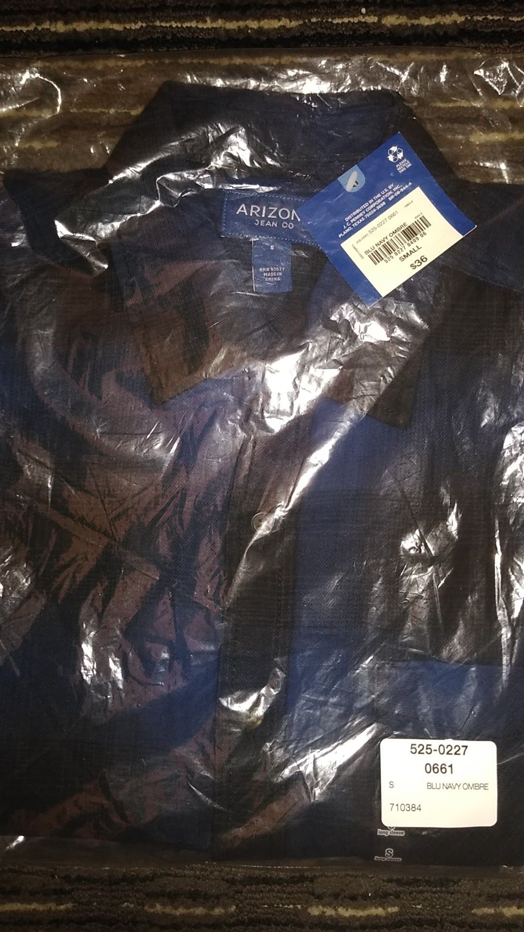 Men's Arizona Jean Co. Button- Up Plaid Shirt
