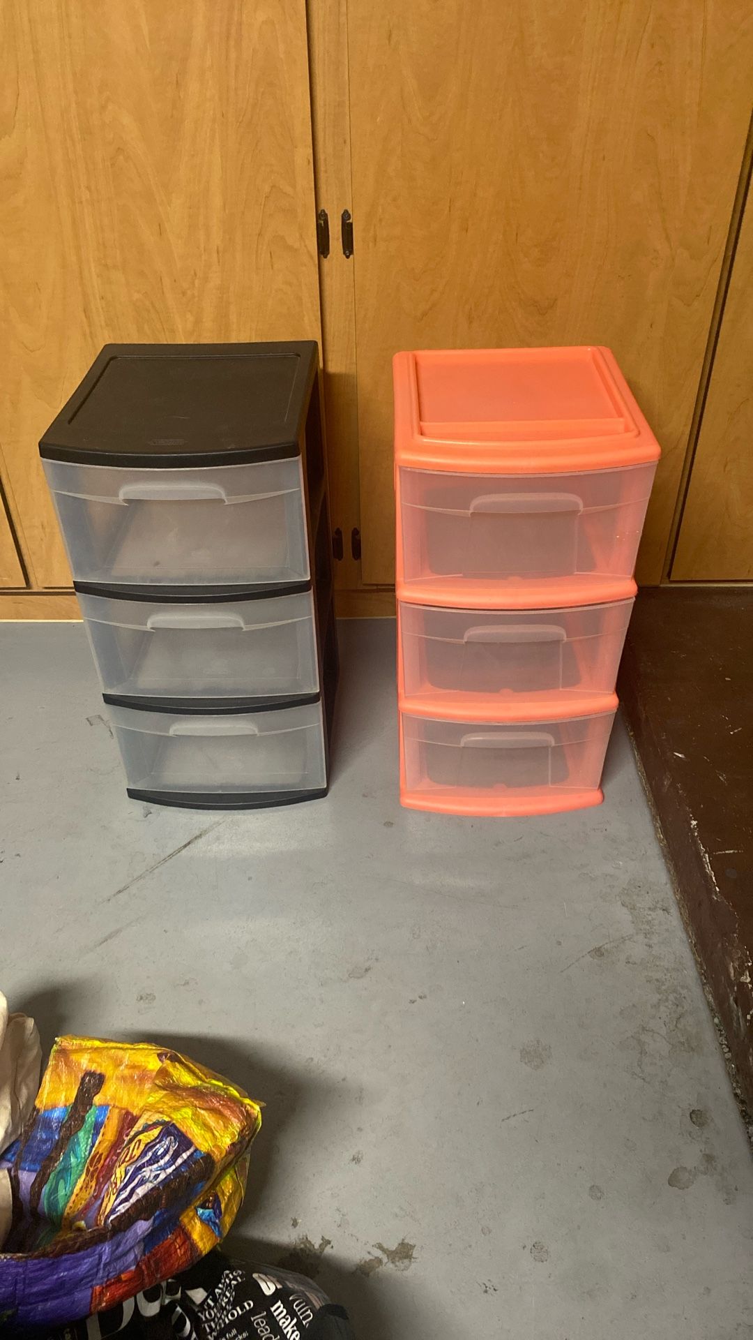 3 - 3 Drawer Plastic Drawers