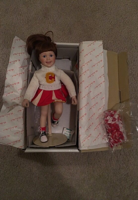 Porcelain Doll Kathy Cheerleader Danbury Mint