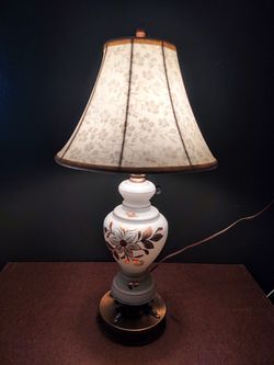 Vintage Bavarian Bristol Glass Lamp