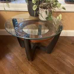 Glass End Table