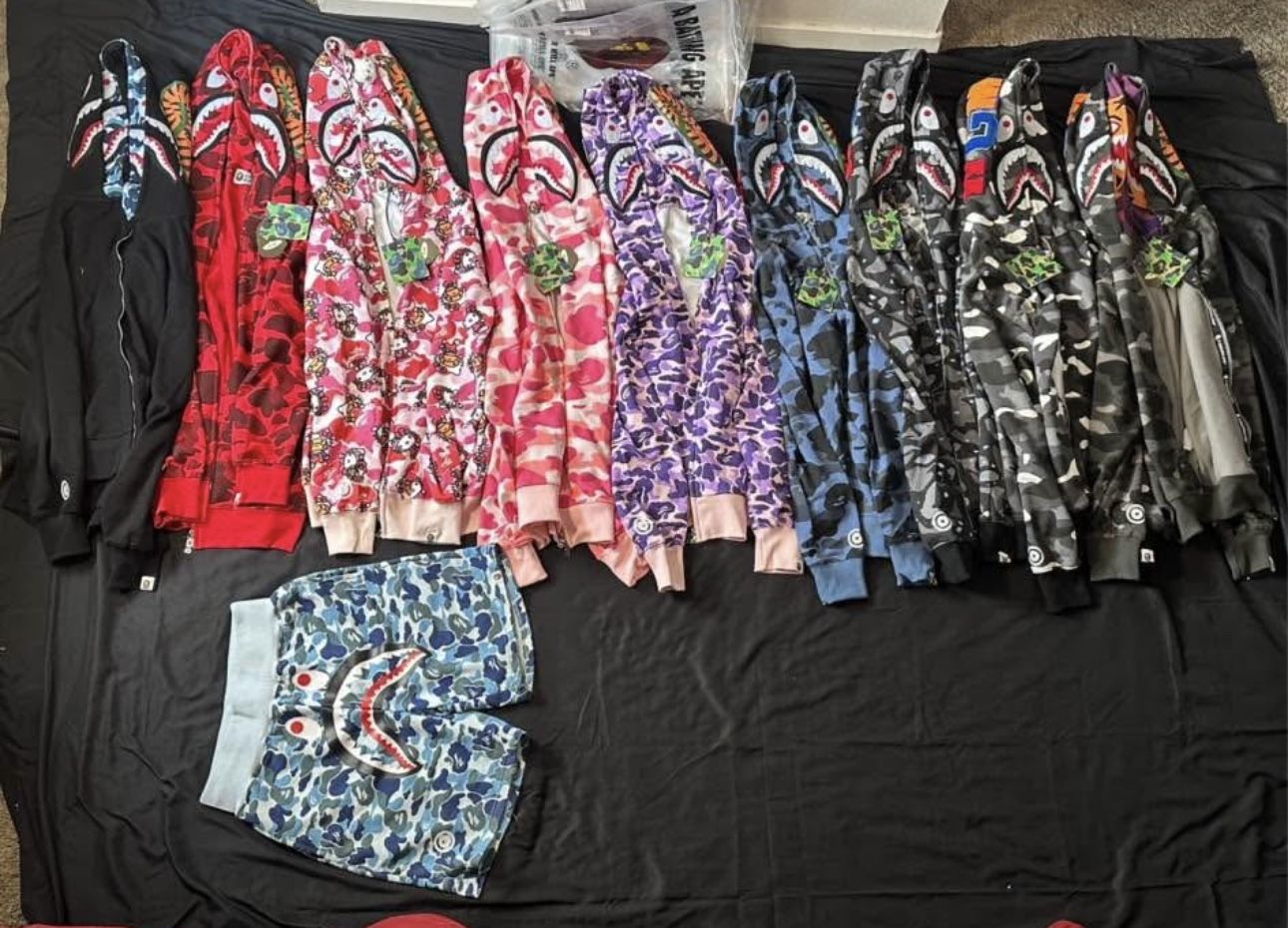 BAPE Hoodies Taking Offers (Sold Individually Or As Bundle Deals)