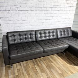 IKEA MORABO Leather Sofa w/ Chaise⚡️