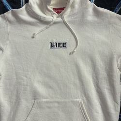 Supreme Life White Hoodie  