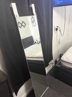 Full Length Over-Door Mirror White Frame Ikea