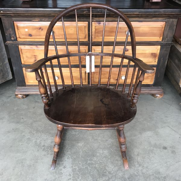 Antique Windsor Rocking Chair Nichols Stone Co For In Antique Windsor Rocking Chair Nichols