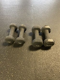 4lb and 5lb dumbells
