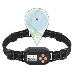 GPS Wireless Dog Fence, Pet Electric Containment System, IPX6 Waterproof/Rechargeable Collar, Beep/Vibration/Shock Correction Mode, for Dogs Over 10 L