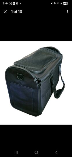 Bark Home Large Travel Pet Carrier Black 21" x 10" x 15" for Dogs