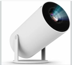 Upgraded Projector with WiFI 6 and Bluetooth Mini Portable Smart Video Theater Outdoor Screen Movie Home TV Monitor PC Games 180° Rotatable Compatible